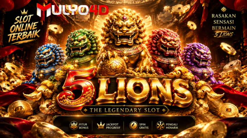 banner memperkenalkan permainan 5lions pada mulyo 4d