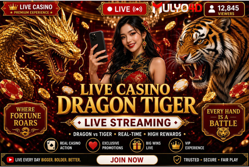 cewek yang melakukan live streaming pada permainan casino dragon tiger pada mulyo4d